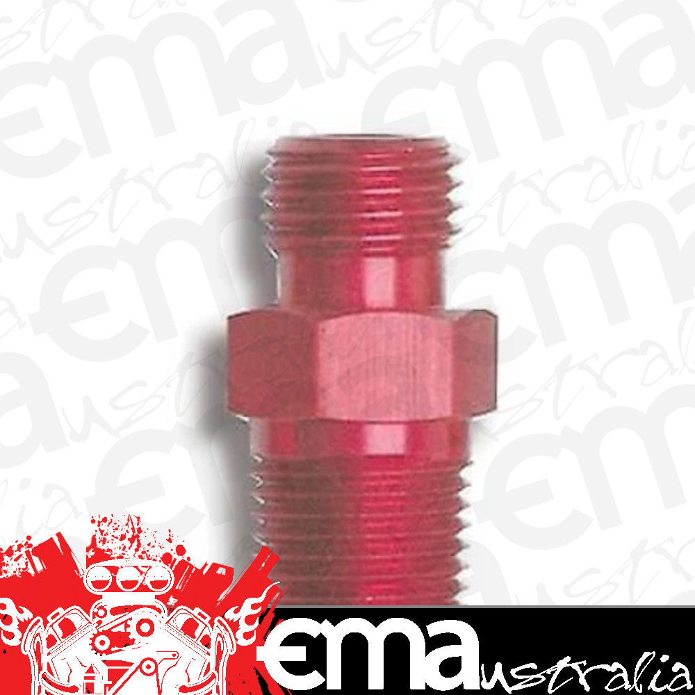 Nitrous Oxide (NOS) NOS17953 Flare Jet Fitting -3 AN Male to 1/8" NPT Male Alloy Red Anodized 17953