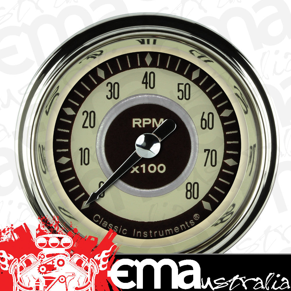 Classic Instruments NT183SHC Nostalgia VT 2-1/8" Tachometer