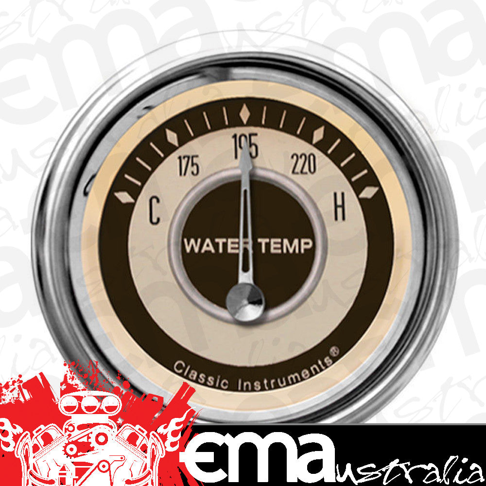 Classic Instruments NT26SHC Nostalgia VT - Water Temp Gauge 2-1/6"