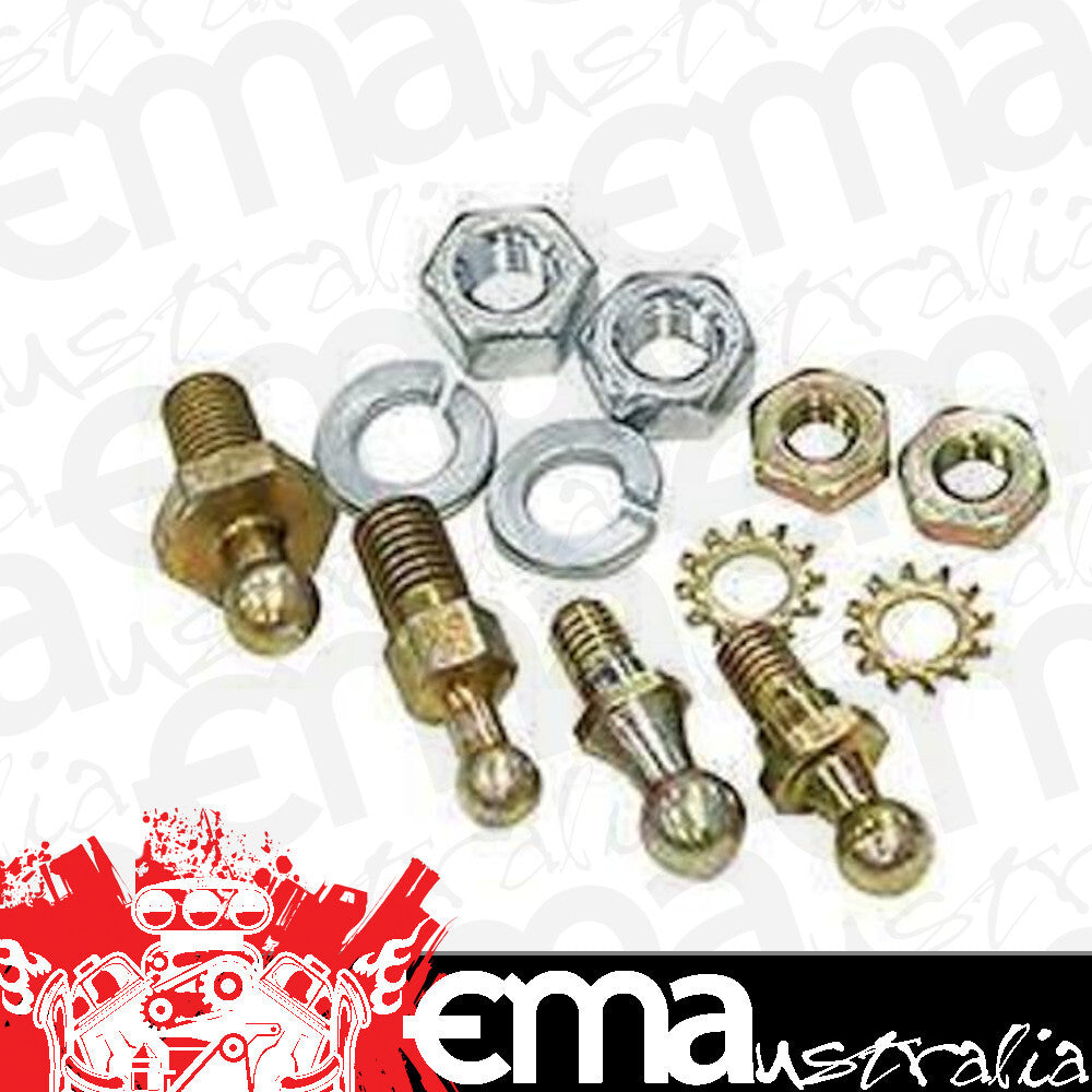 Aeroflow Performance Products AF55-1004 Throttle Ball Assortment Kit 4 x Balls Nut S & Washers