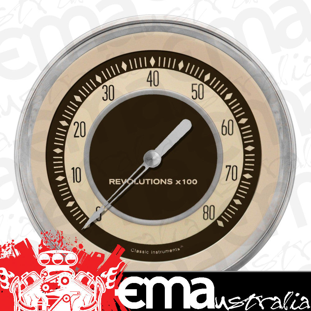Classic Instruments NT71SLC Nostalgia VT - Tachometer 8K RPM 4-5/8"