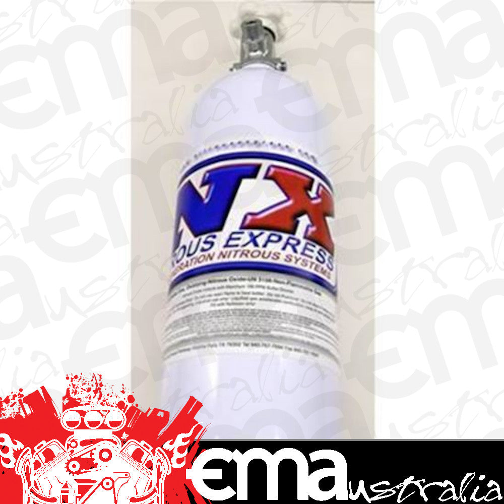 Nitrous Express 11050 5 LB BOTTLE W/ LIGHTNING 500 VALVE (5.25 DIA. X 17.64 TALL)