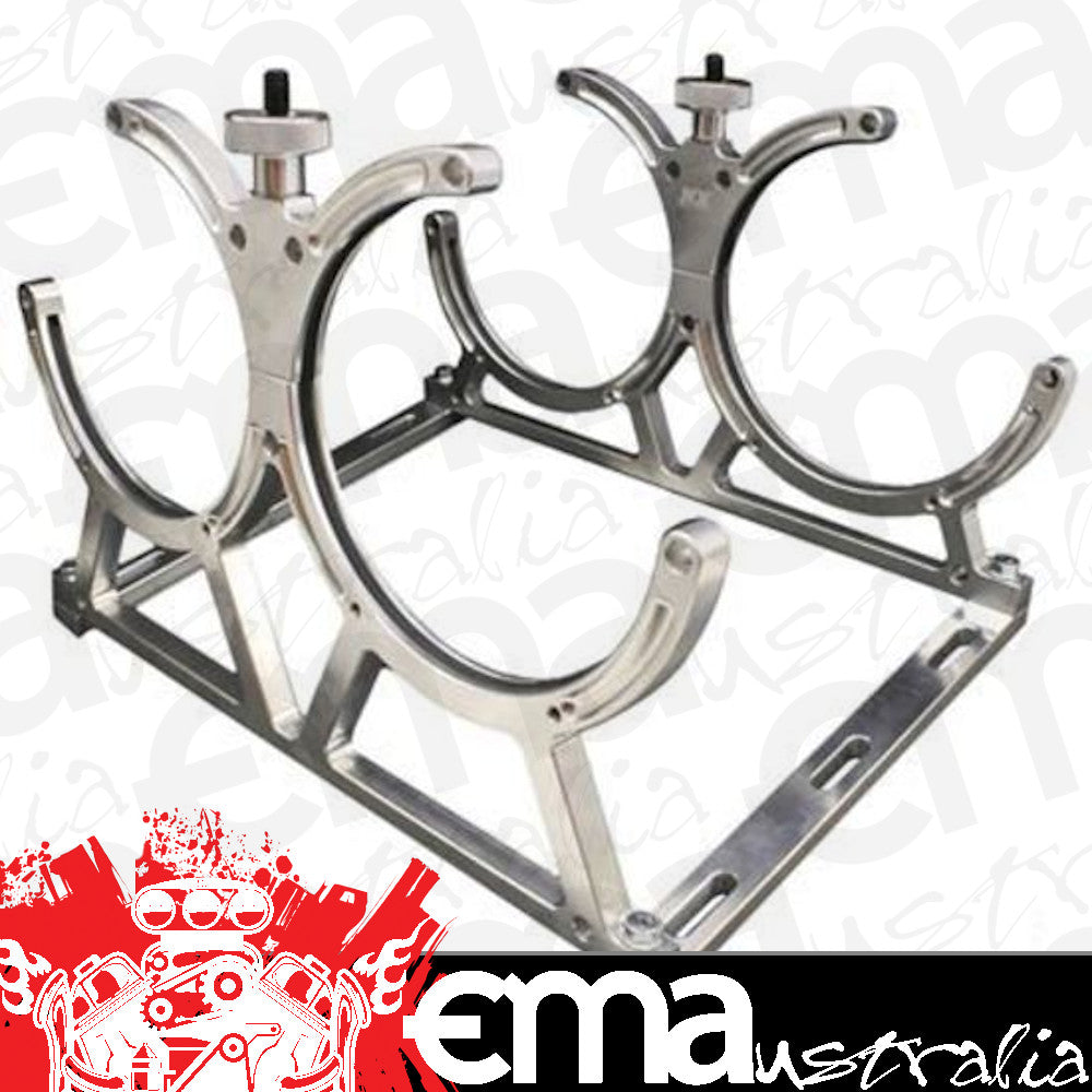 Nitrous Express 11108D BILLET BRACKET FOR DUAL 10 OR 15LB N2O BOTTLE. INCLUDES FLOOR MOUNTS