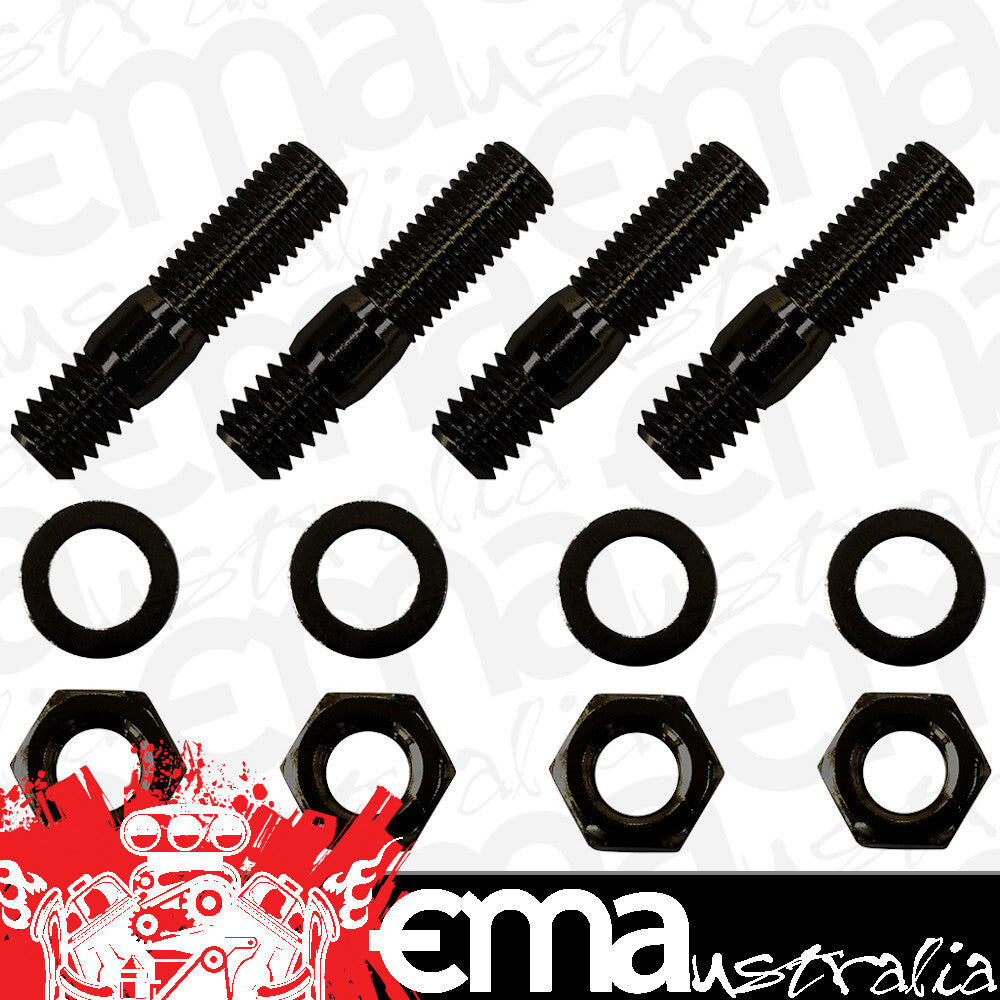 Aeroflow Performance Products AF55-1008BLK Aeroflow Carb Stud Kit 1-3/8" 35mm Oal Black
