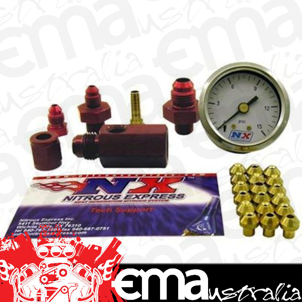 Nitrous Express 15519 MASTER FLO-CHECK (CHECKS FLOWING FUEL PRESSURES, GAUGE INCL)
