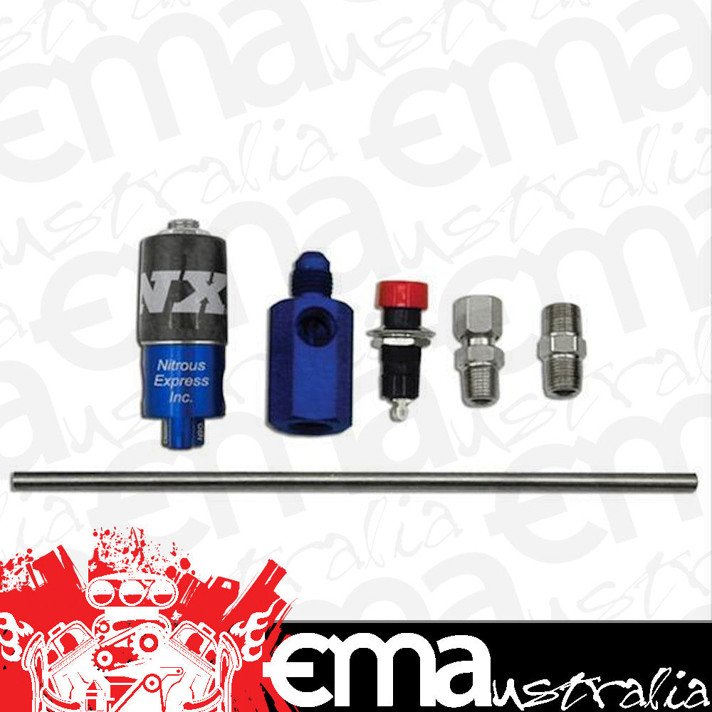 Nitrous Express 15600 NITROUS PURGE VALVE (4AN MANIFOLD, PUSH BUTTON, AND VENT TUBE)