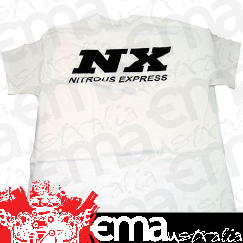 Nitrous Express 16517 XXX-LARGE WHITE T-SHIRT W/ BLACK NX