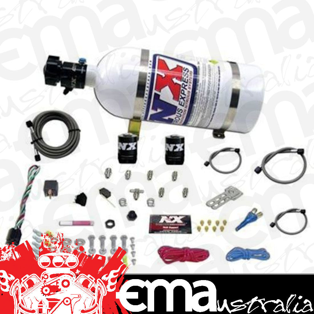 Nitrous Express 20923-10 ALL SPORT COMPACT EFI SINGLE NOZZLE SYSTEM (35-50-75 HP) WITH 10LB BOTTLE