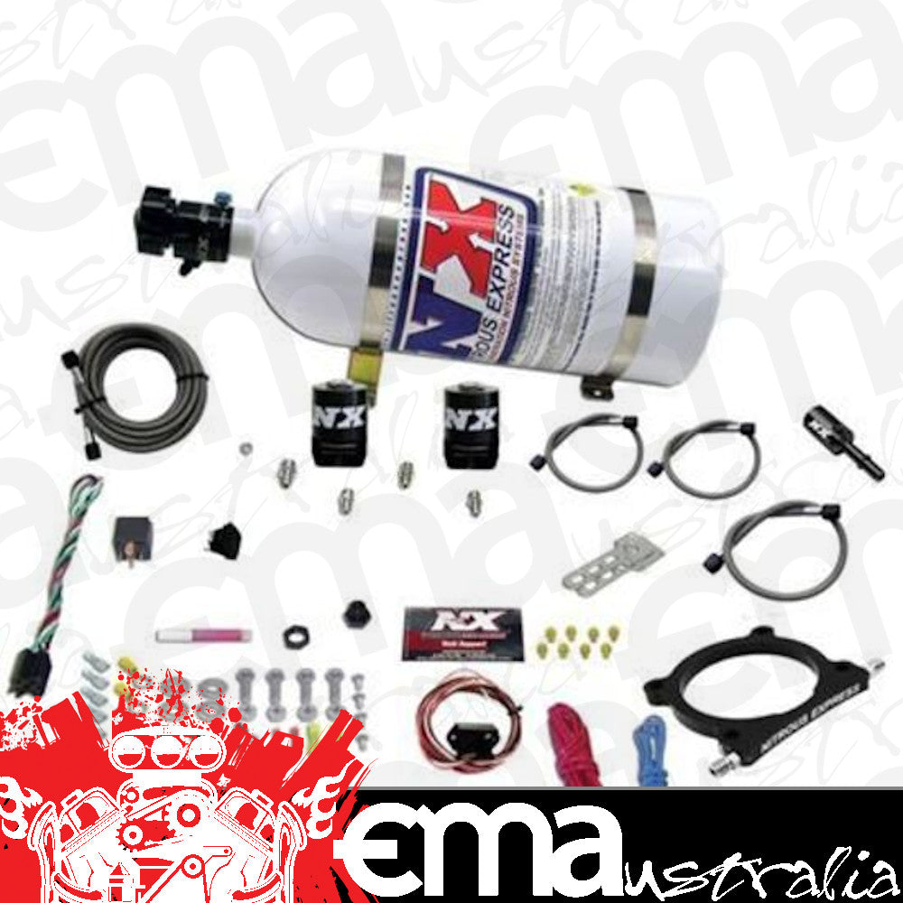 Nitrous Express 20951-10 5.0L Coyote and 7.3L Godzilla Plate System (50-250HP) W/ 10LB BOTTLE