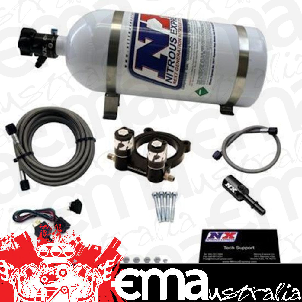 Nitrous Express 20954-10 FORD 4 CYL NITROUS PLATE SYSTEM-2.3L ECOBOOST W/ 10LB BOTTLE
