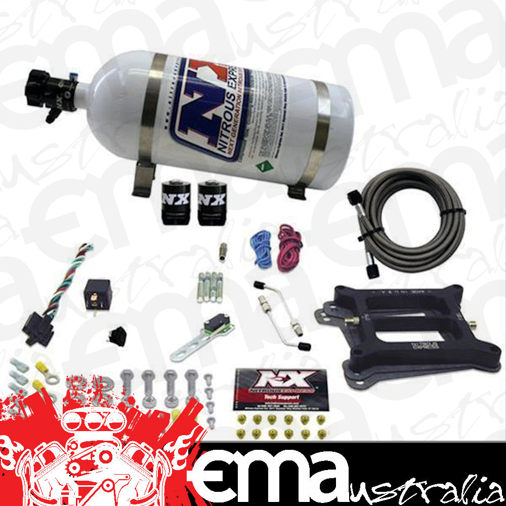 Nitrous Express 30040-10 4150 4-BBL/GASOLINE (50-100-150-200-250-300HP) WITH 10LB BOTTLE