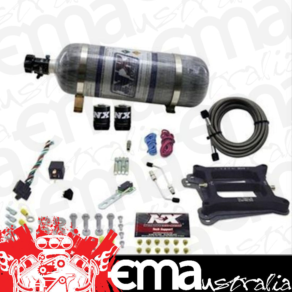 Nitrous Express 30040-12 4150 4-BBL/GASOLINE (50-100-150-200-250-300HP) WITH COMPOSITE BOTTLE