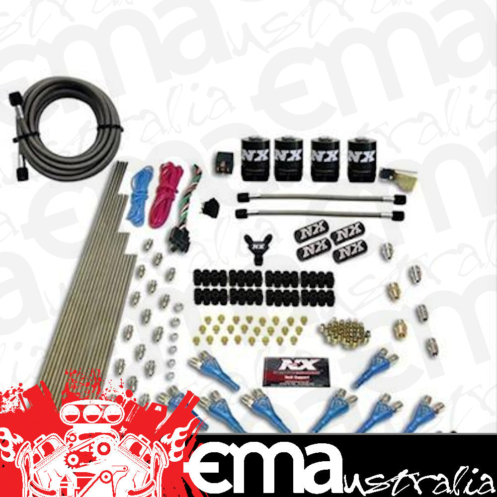 Nitrous Express 90006-00 8 CYL SHARK DIRECT PORT, 4 SOLENOIDS, WITHOUT BOTTLE (200-600HP JETTING)