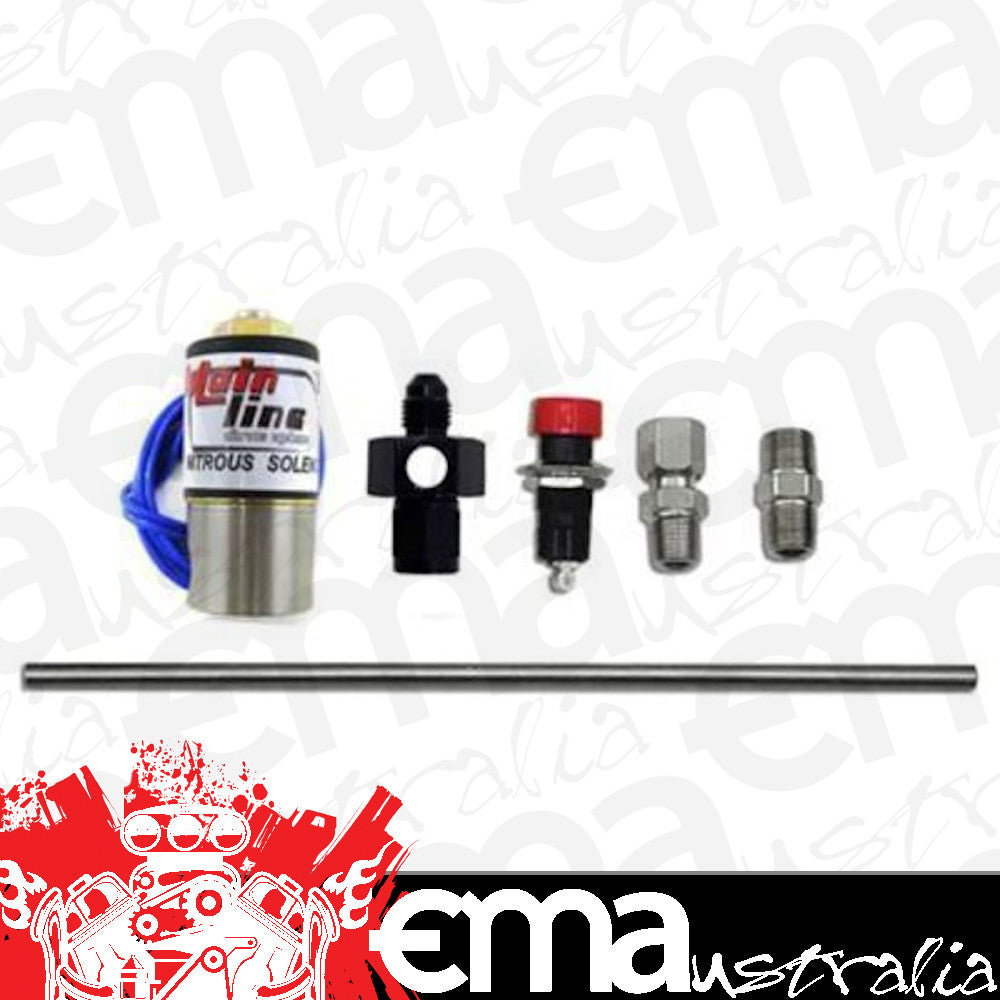 Nitrous Express ML15601 NITROUS PURGE VALVE (6AN MANIFOLD, PUSH BUTTON, AND VENT TUBE)