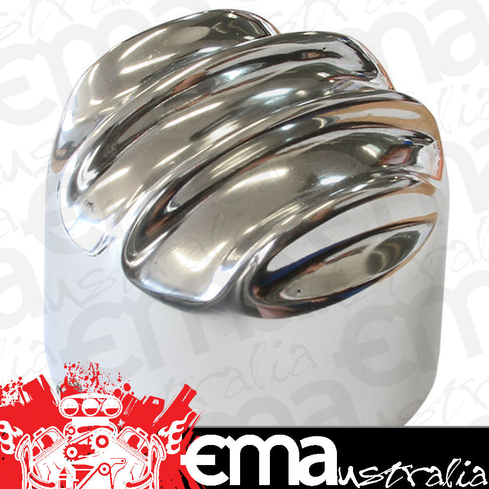 O'Brien Truckers OTEOBS Polished Finned Alloy Breather Cover 2-3/8" ID