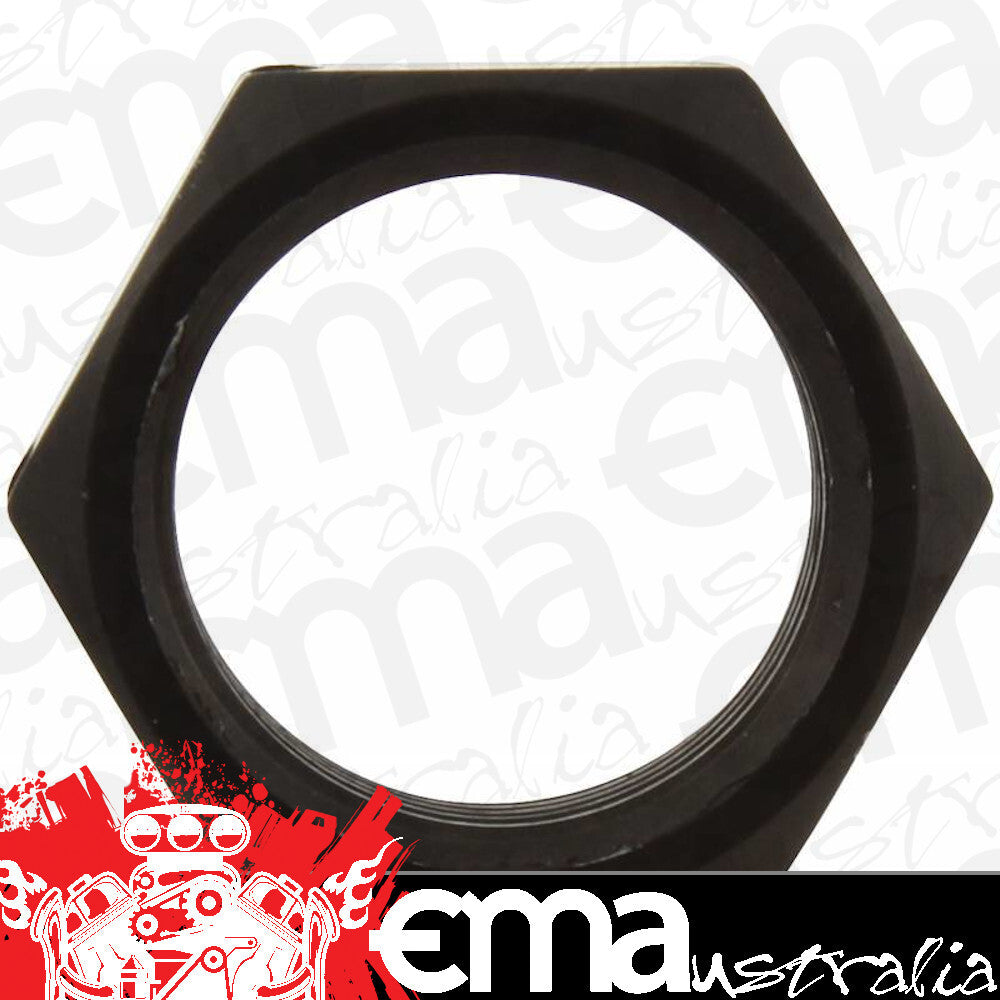 Panelfast PAN010LA-34BK Aluminium Jam Nut 5/8-18 L/H Thread w/ 3/4 Hex Black Pan010La-3/4Bk