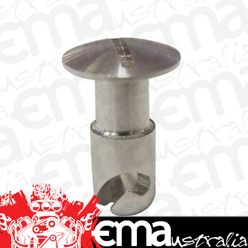 Panelfast PANUA4400 Dzus Fastener Aluminium Under Cut Oval Head Fastener 1/4" X.400 Grip (each)