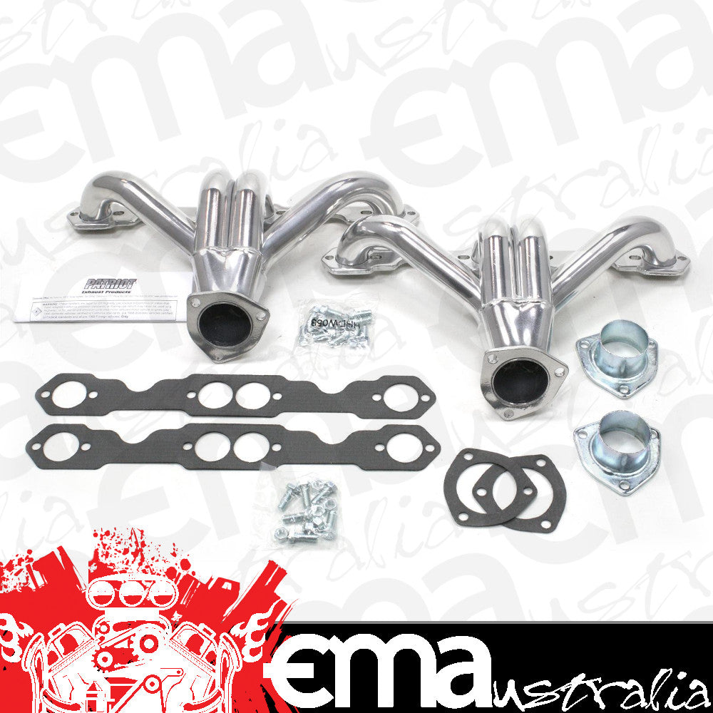 Patriot Exhaust PATH8027-1 Patriot Tight Truck Shorty Headers Ceramic Coated suit Chev SB V8