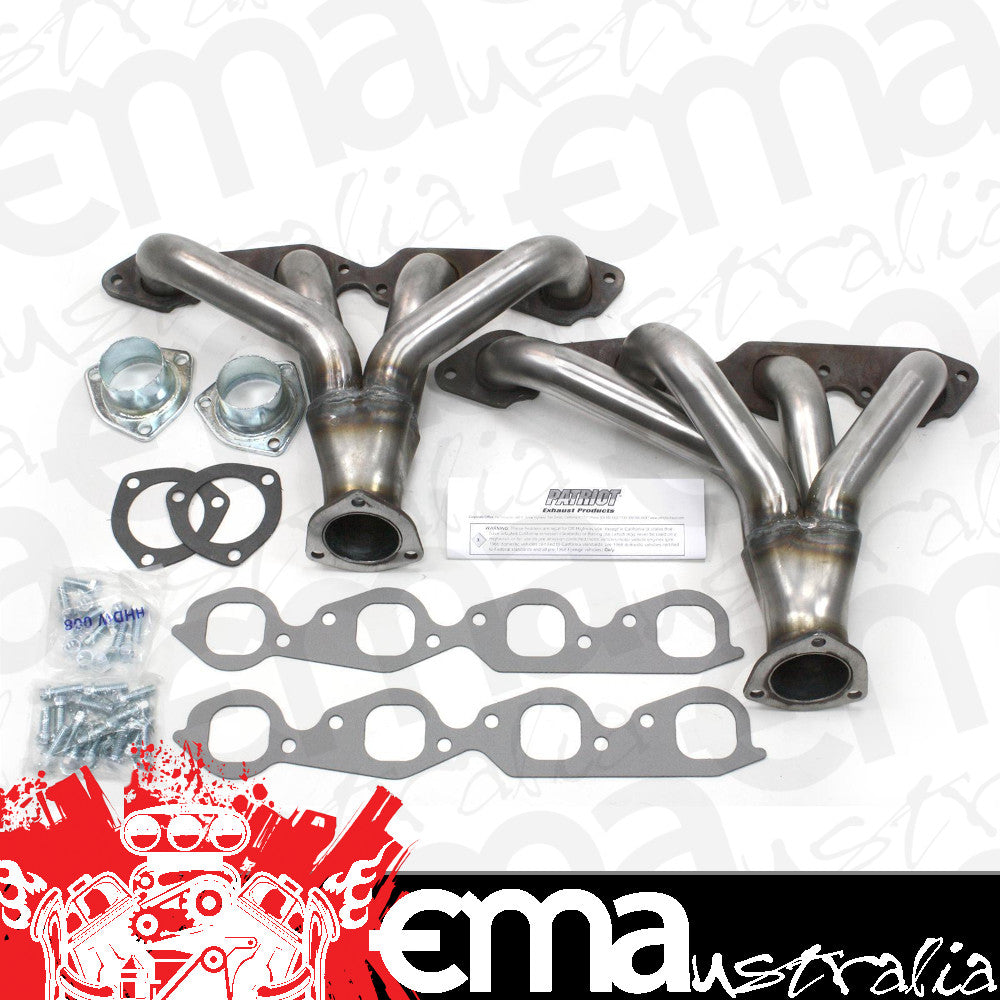 Patriot Exhaust PATH8029 Patriot Chev BB 396-454 V8 Tight Truck Headers Raw Finish