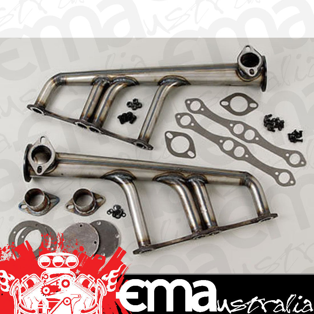 Patriot Exhaust PATH8040 Patriot Lakester Street Rod Headers Mid Length Steel Chev SB Raw Finish