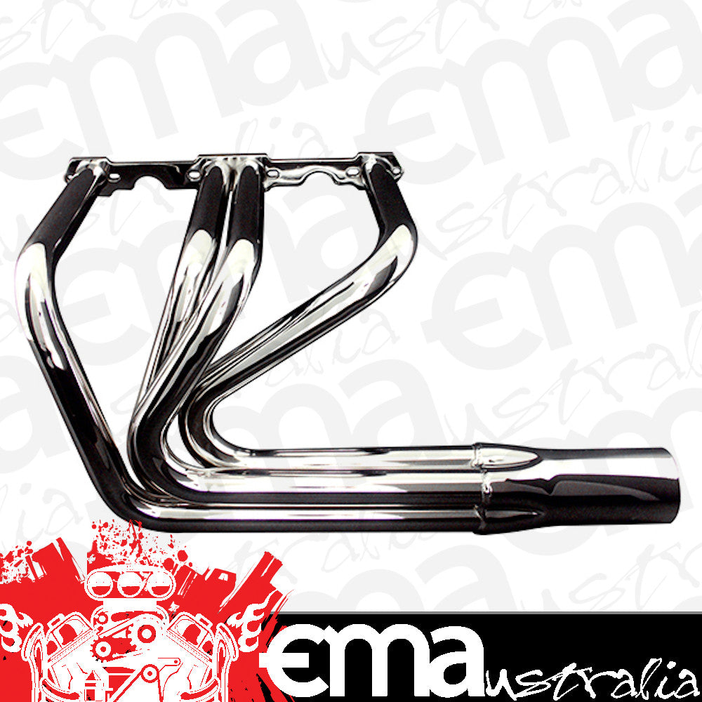 Patriot Exhaust PATH8070 Chrome Sprint T-Bucket Header suit SB Chev 1-5/8" Primary Pipe w/ 2-1/2" Collector Round Port