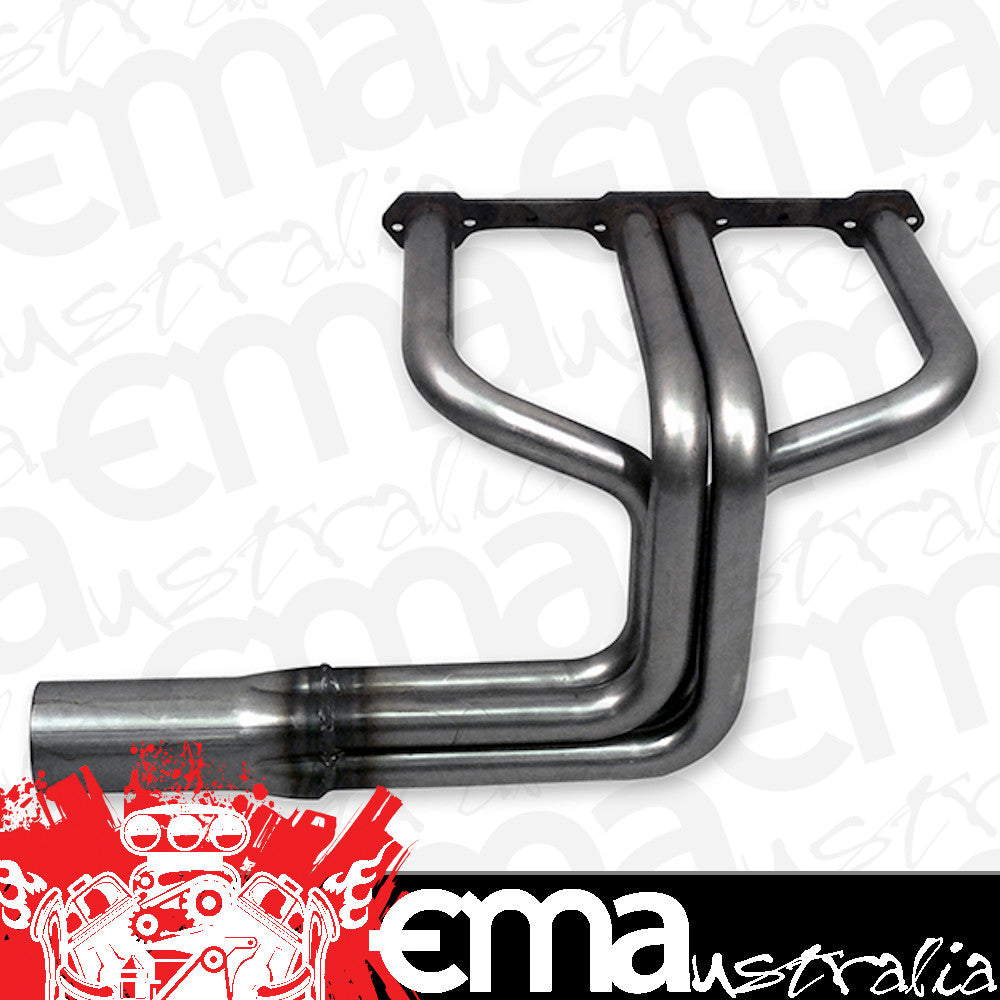 Patriot Exhaust PATH8071 Patriot 32 Hi-Boy Headers SB Chev Round Port 1-5/8" Primary Pipe w/ 2-1/2" Collector Raw
