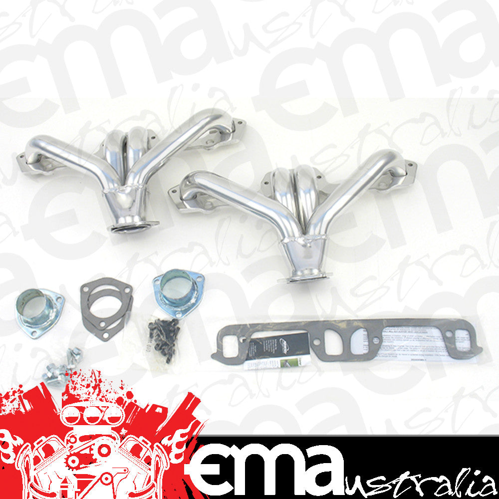 Patriot Exhaust PATH8205-1 Ceramic Coated Tight Tuck Headers suit SB Chrysler 1-5/8" Primary Pipe w/ 2-1/2" Collector Square Port