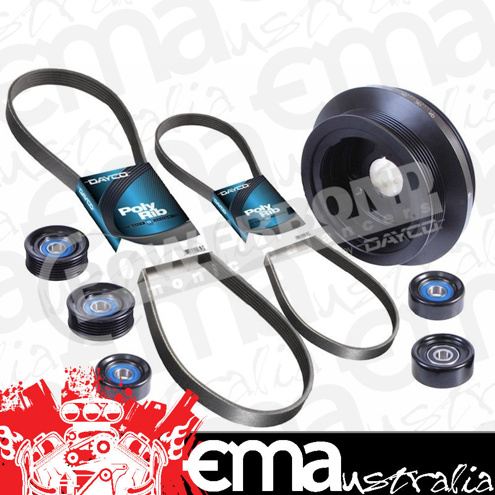 Crow Cams PBK021 Powerbond Pulley Under Drive Kit suit Holden Commodore Vf 6.0L L77 V8 25% Under Drive