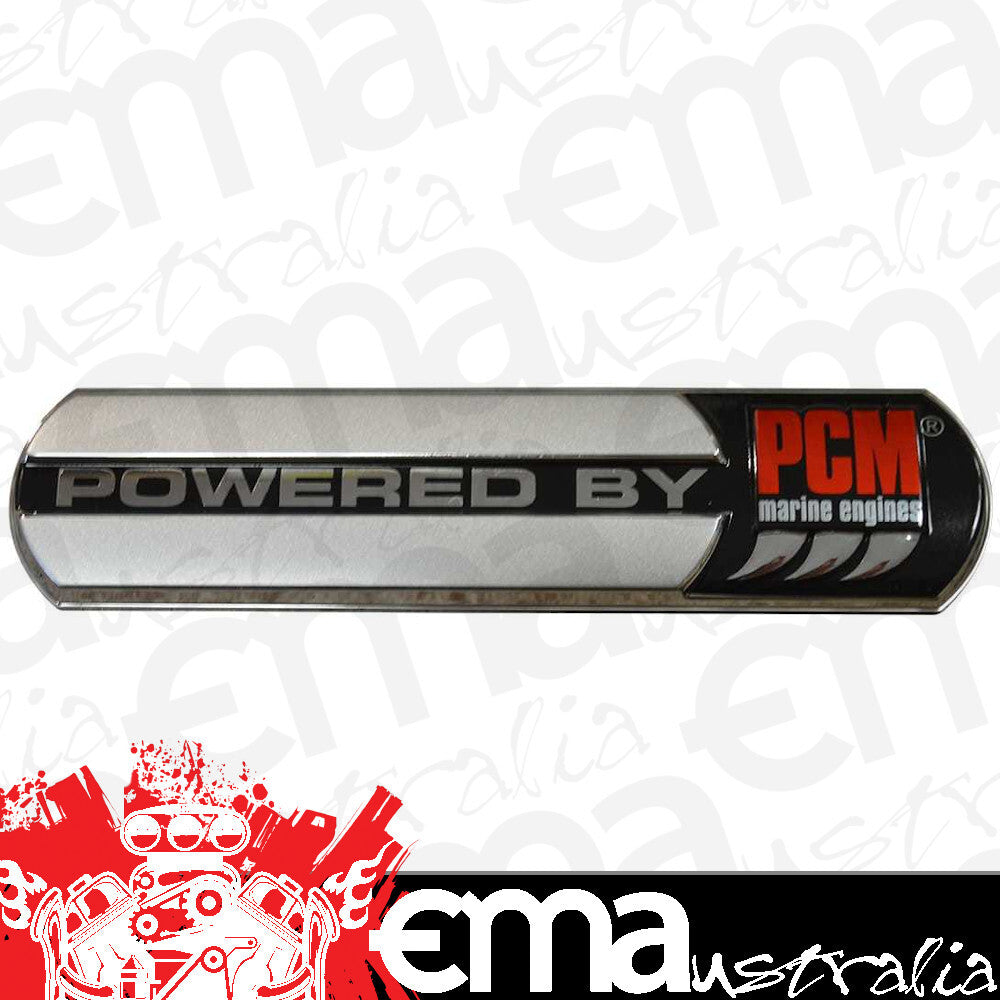 PCM Pleasurecraft Marine PCMBADGE Powered By Pcm Vortec Adhesive Badge