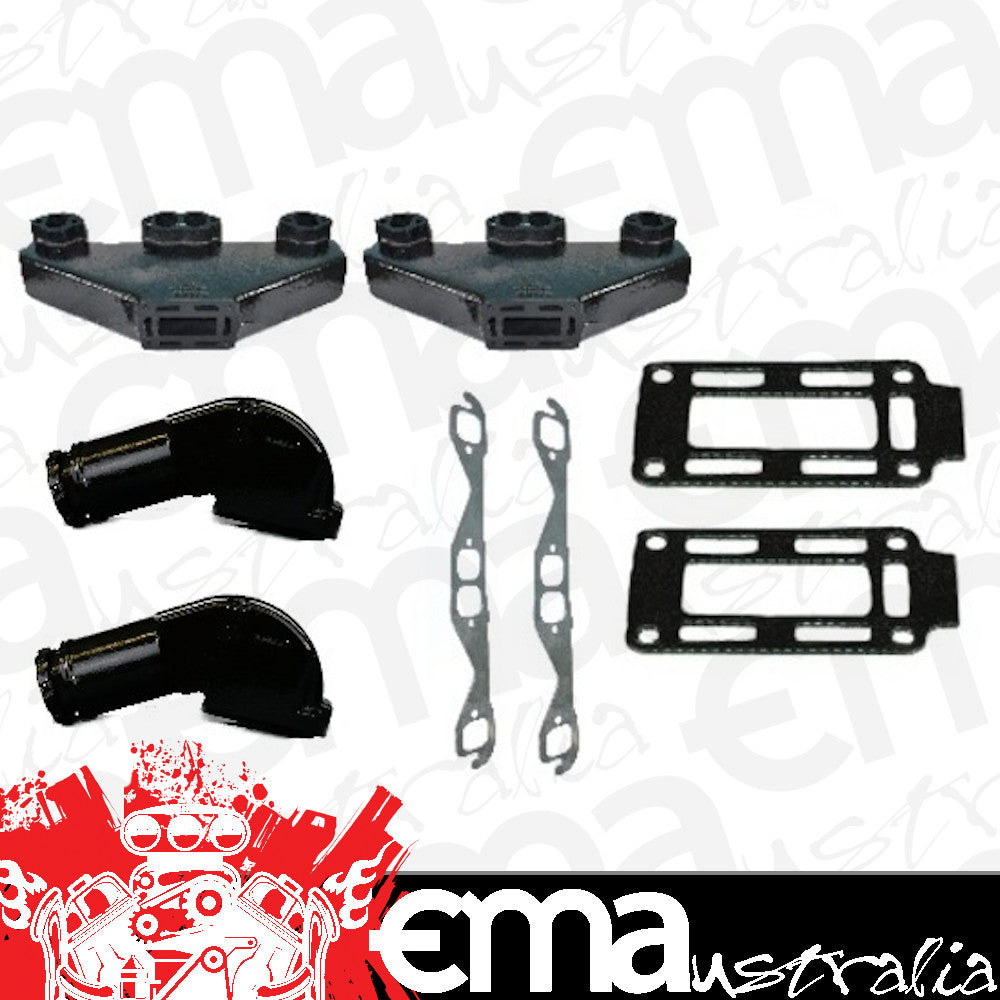 PCM Pleasurecraft Marine PCMExcalExhaustKitSHORT Pleasurecraft Marine Pcm Excalibur 5.7L 1991-On Exhaust Kit (3.5" Short Riser)