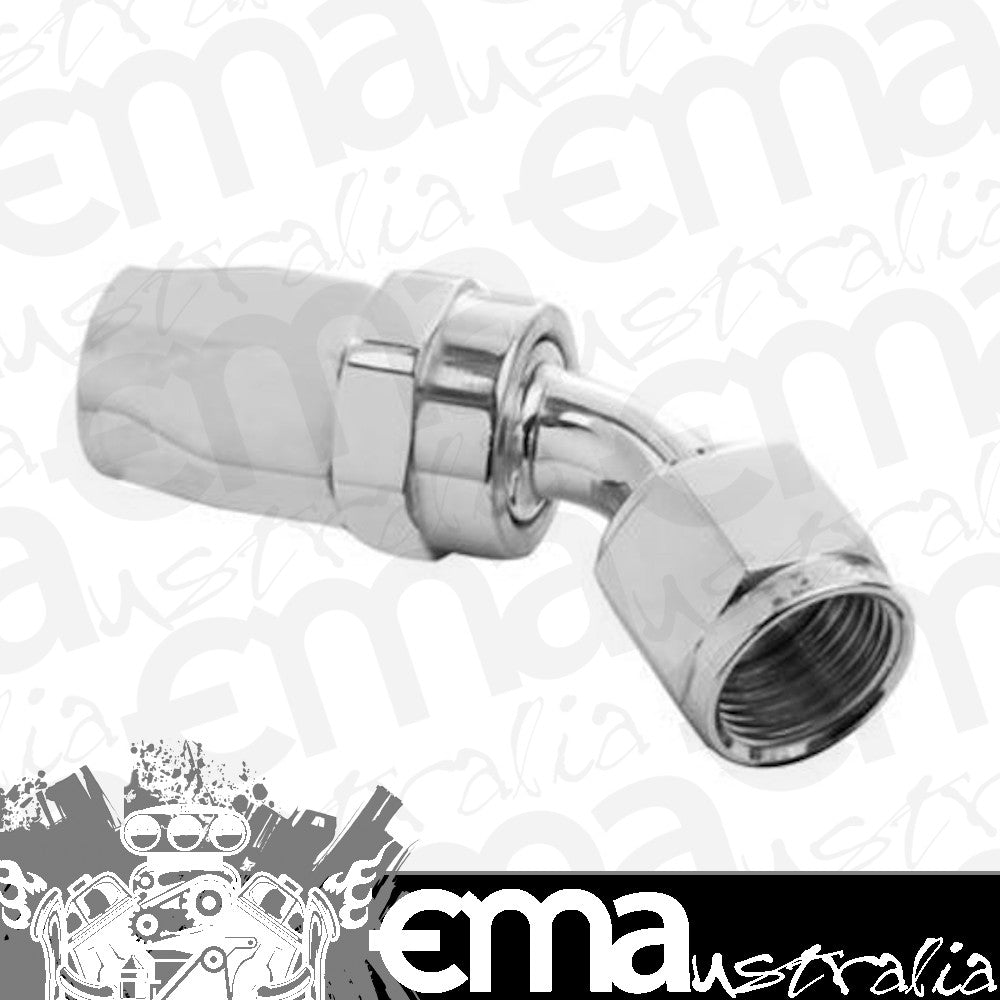 Proflow PFE102-04HP 45 Degree Hose End -04AN Hose to Female Polished