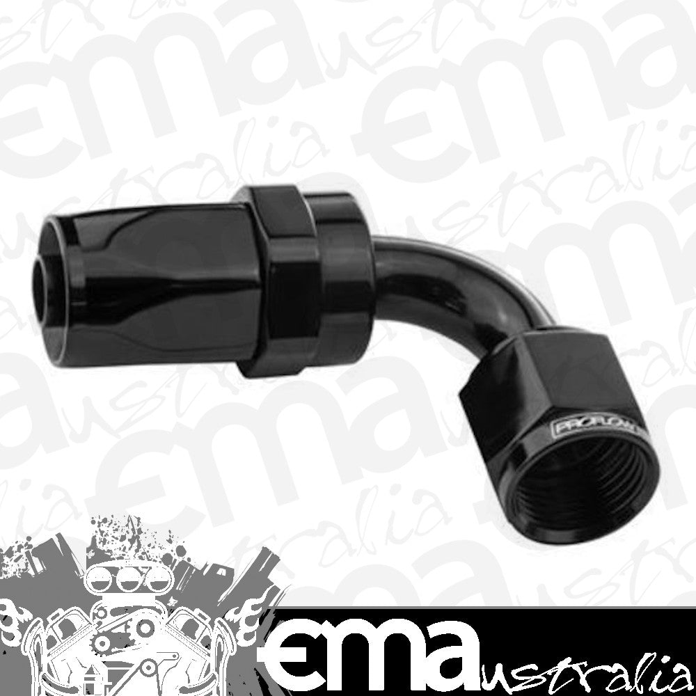 Proflow PFE103-08BK 90 Degree Hose End -08AN Hose to Female Black