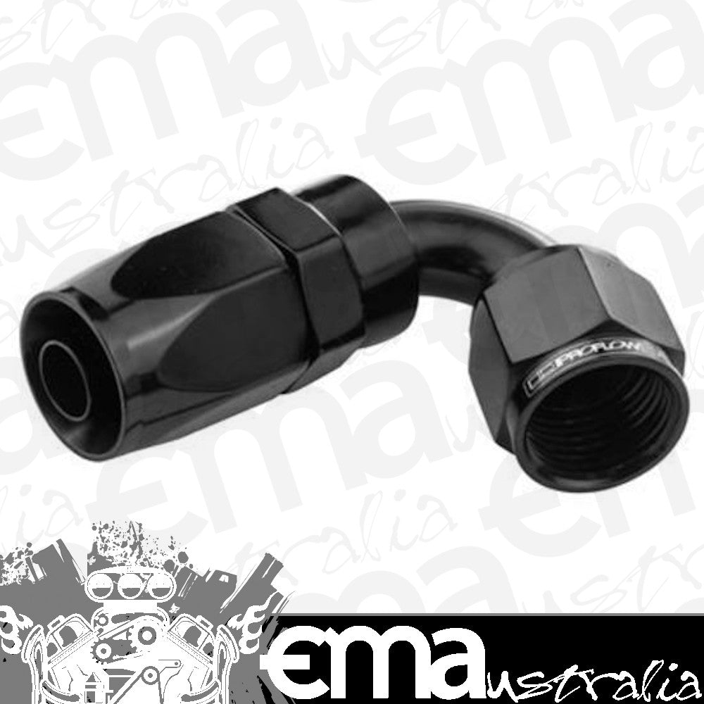 Proflow PFE104-08BK 120 Degree Hose End -08AN Hose to Female Black