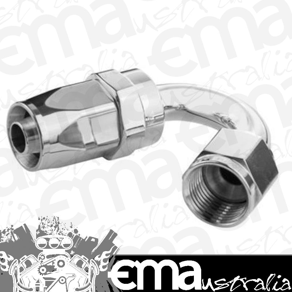 Proflow PFE105-08HP 150 Degree Hose End -08AN Hose to Female Polished