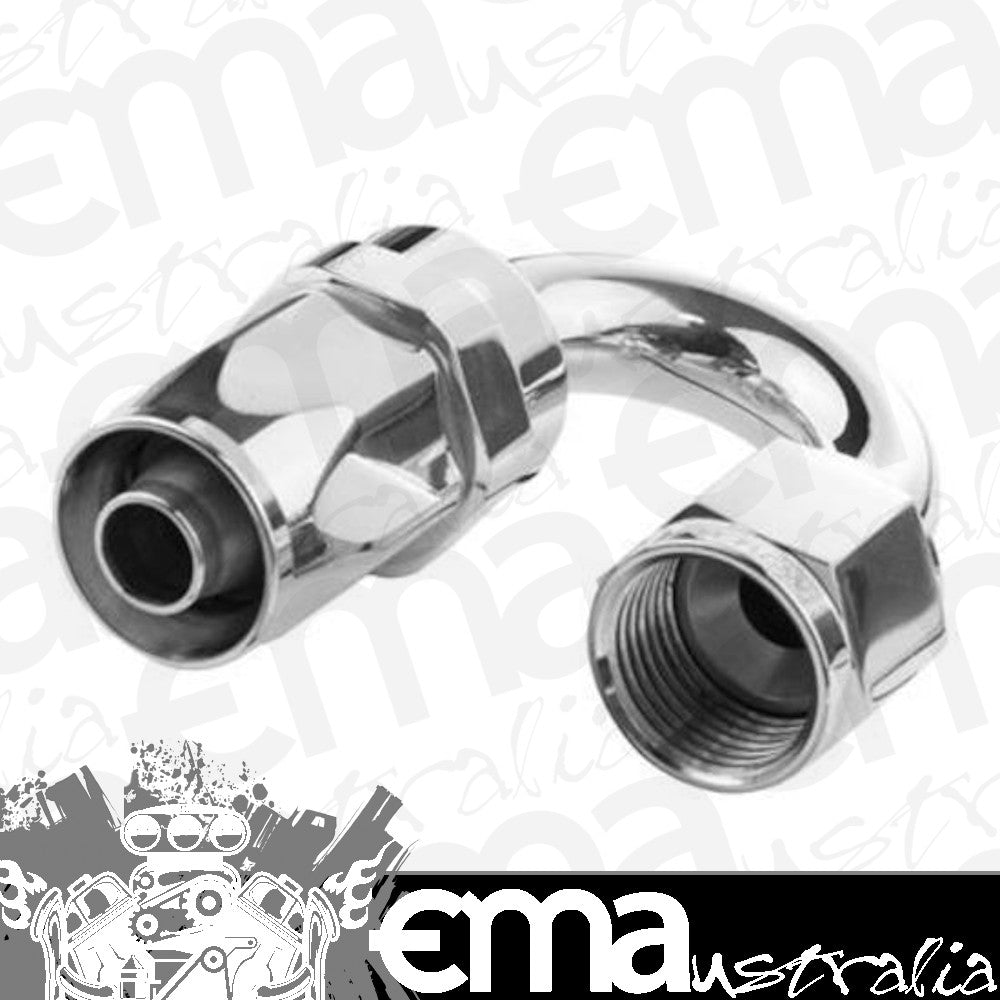 Proflow PFE106-08HP 180 Degree Hose End -08AN Hose to Female Polished