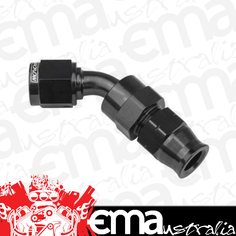 Proflow PFE112-05BK 5/16" Tube 45 Degree to Female -06AN Hose End Tube Adaptor Black