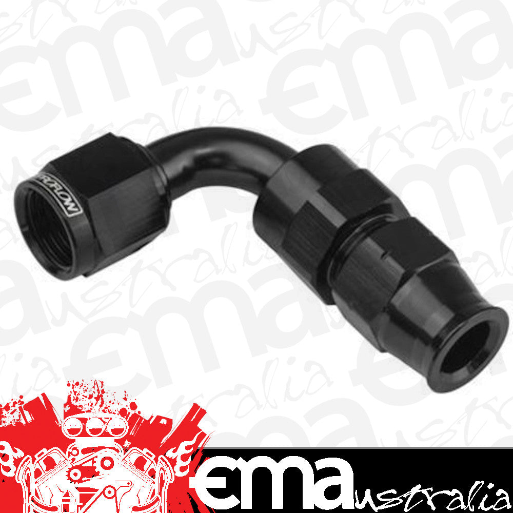Proflow PFE113-10BK 5/8" Tube 90 Degree to Female -10AN Hose End Tube Adaptor Black