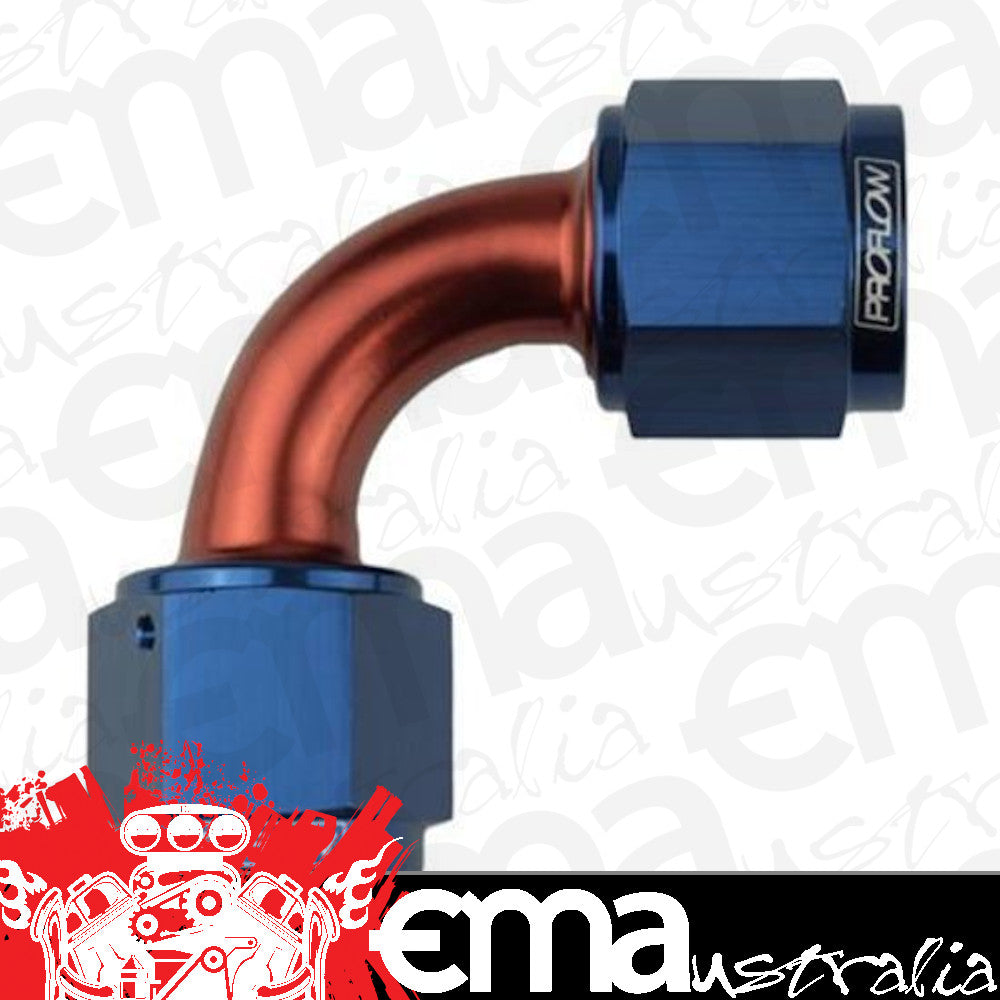 Proflow PFE133-16 90 Degree Female Flare Union Swivel Hose End -16AN Blue
