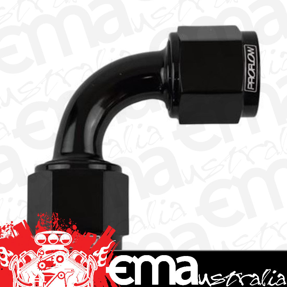 Proflow PFE133-16BK 90 Degree Female Flare Union Swivel Hose End -16AN Black