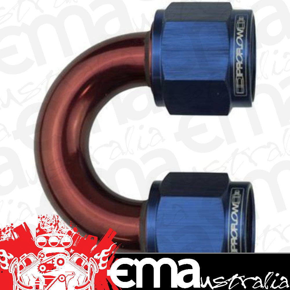 Proflow PFE136-12 180 Degree Female to Female Union Swivel Hose End -12AN Blue