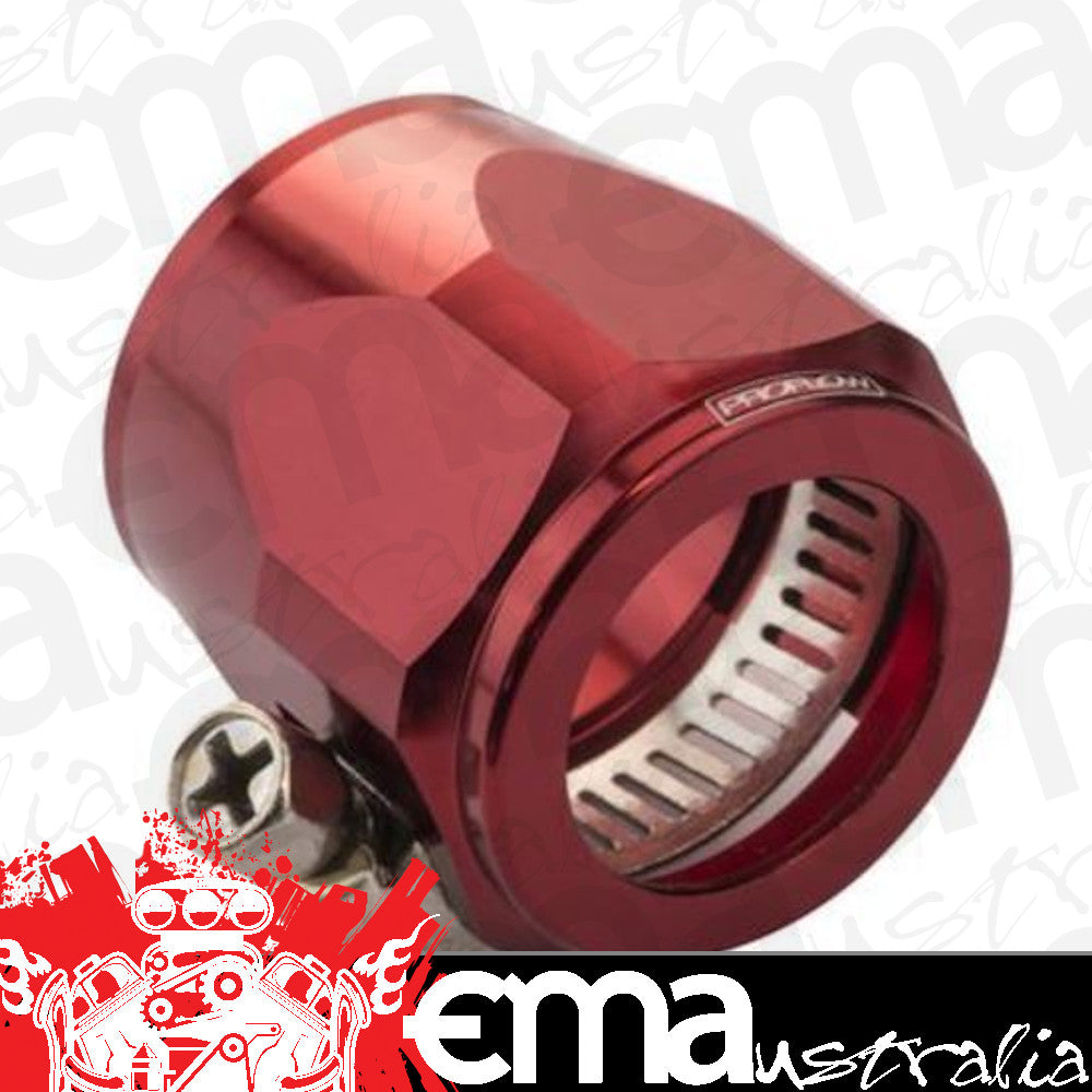 Proflow PFE150-24R Aluminium Hex Hose Finisher Clamp 44.3mm ID Red