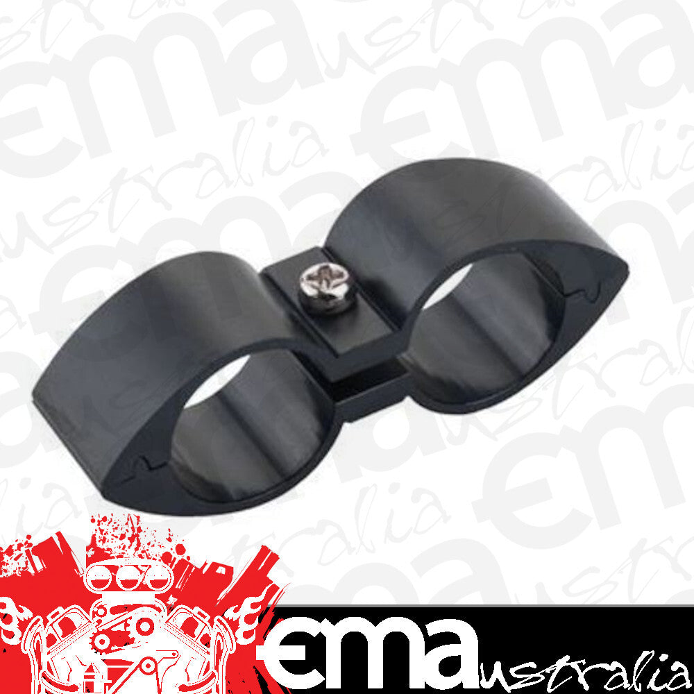 Proflow PFE155-08BK Twin Hose Clamp Separators 5 pack 08AN Black 16mm Hole