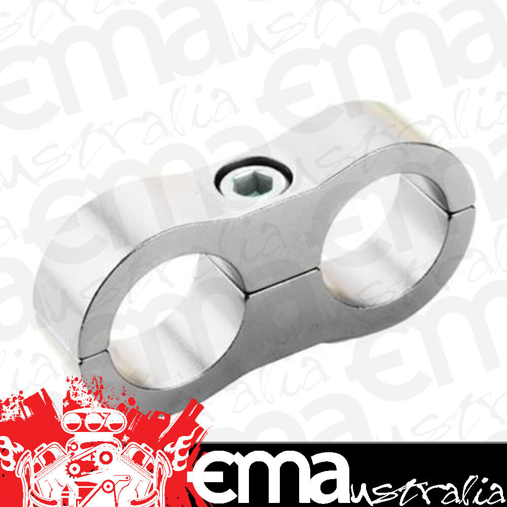 Proflow PFE156-05S Aluminium Hose & Tubing Clamp Separators 5 pack Clamp 8mm ID Hole Silver