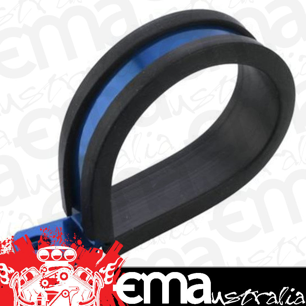 Proflow PFE158-06B Cushioned Hose Mounting P-Clamp 9.5mm Blue 10 Pack