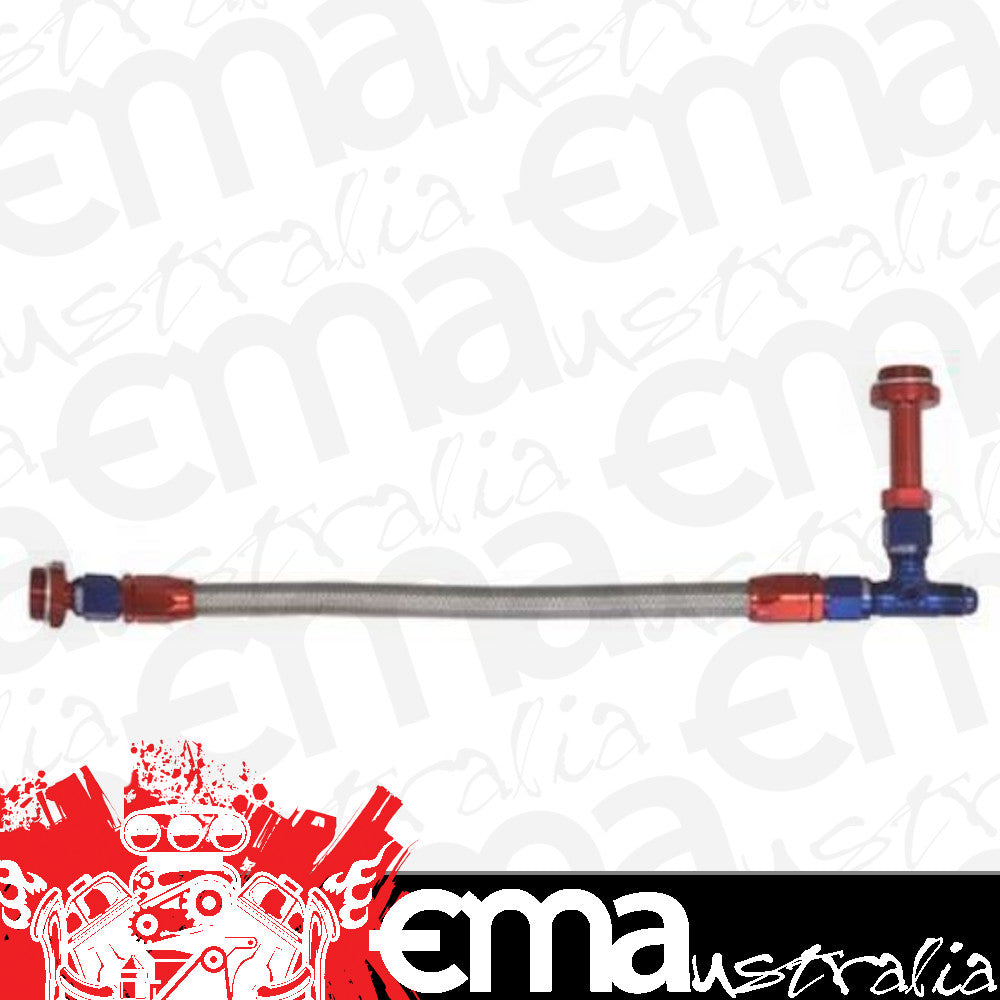 Proflow PFE160-06 Fuel Line kit Holley 4150 Universal Swivel-Seal Stainless Steel Hose -06AN Blue/Red