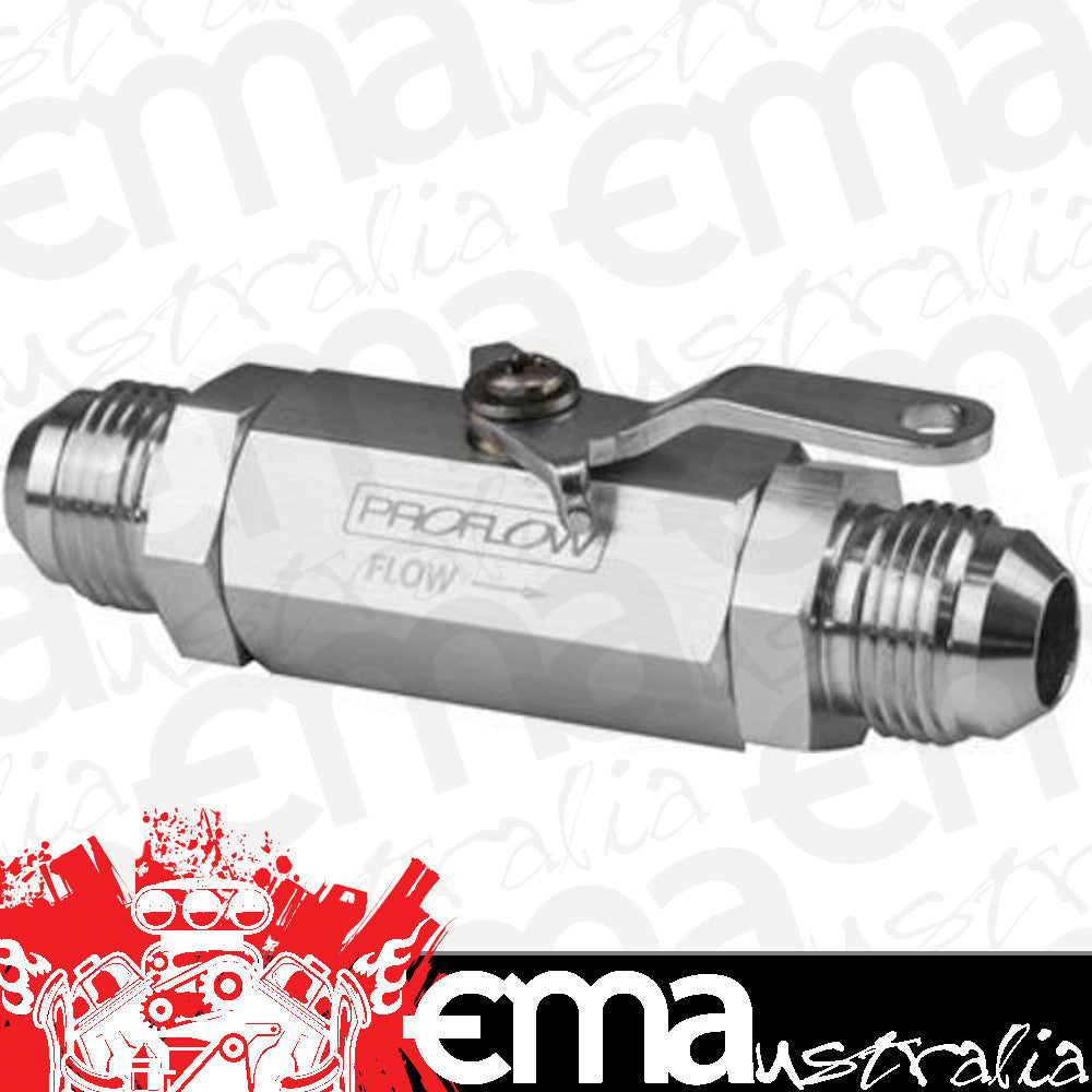 Proflow PFE1000-12P Valve Shut-Off Aluminium Silver -12 AN Male Threads Each