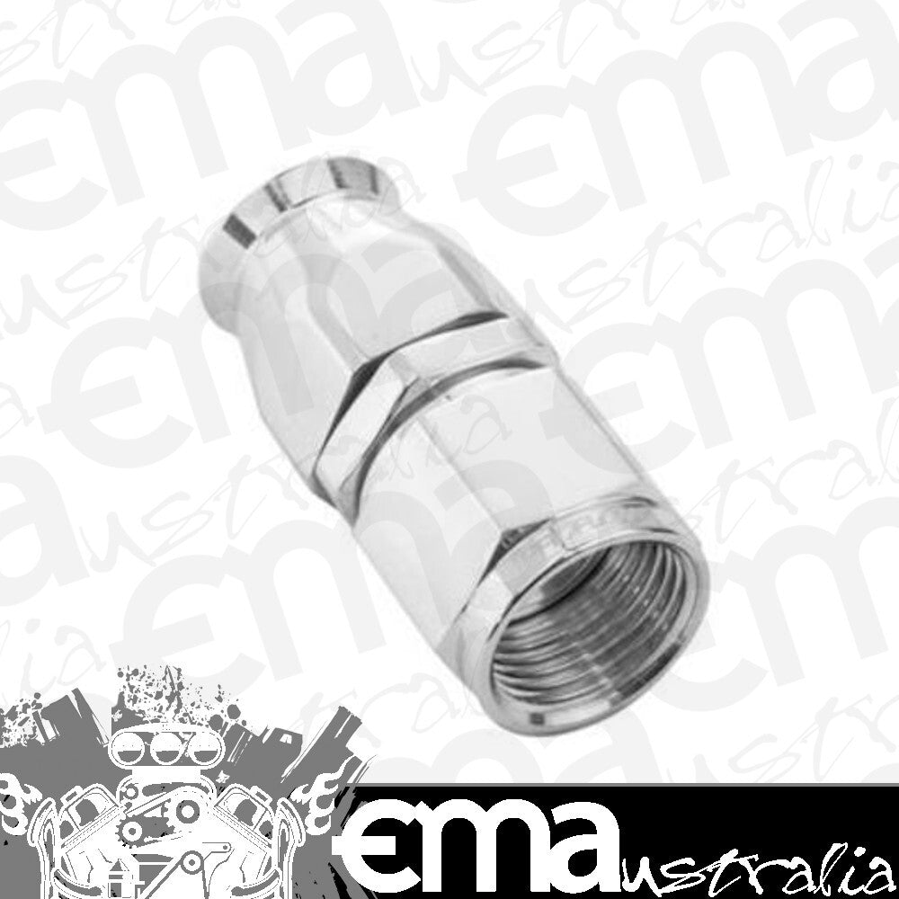 Proflow PFE201-06DHP Aluminium Straight Hose End Hose End -06AN For PTFE Polished