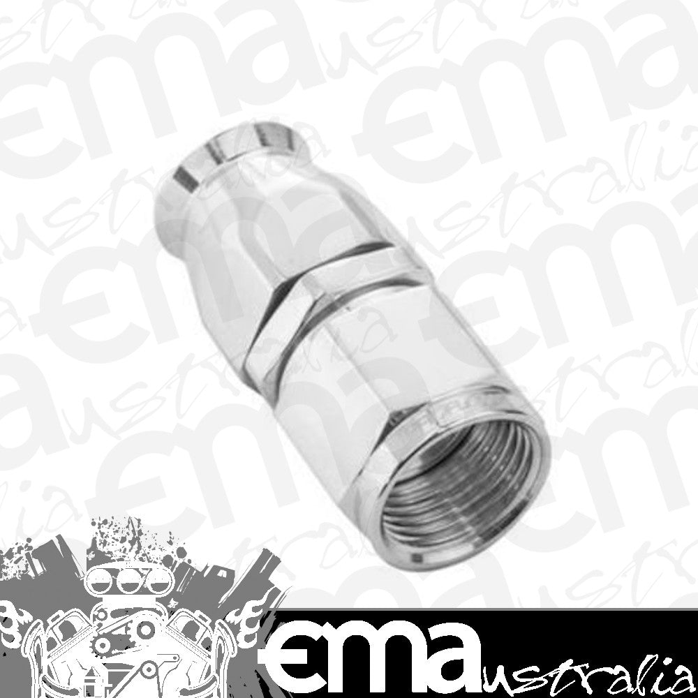 Proflow PFE201-08DHP Aluminium Straight Hose End Hose End -08AN For PTFE Polished