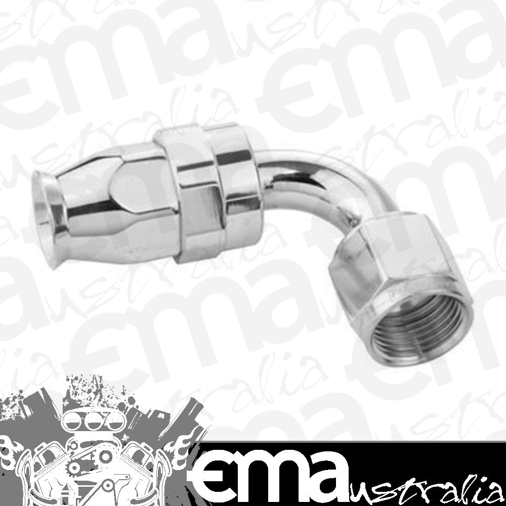 Proflow PFE203-10DHP Aluminium 90 Degree Hose End Hose End For -10AN PTFE Hose Polished