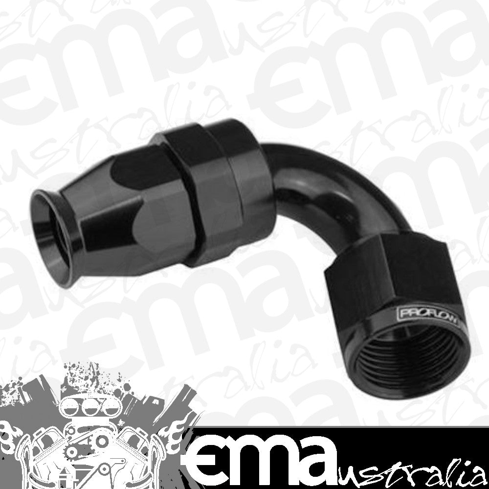 Proflow PFE205-10DBK Aluminium 150 Degree Hose End Hose End For -10AN PTFE Hose Black